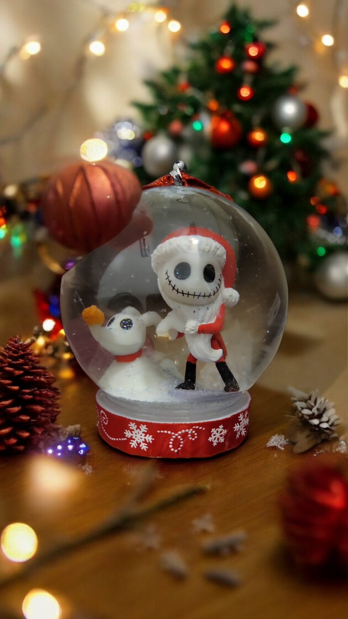 Handmade NBC glow in the dark snow globe