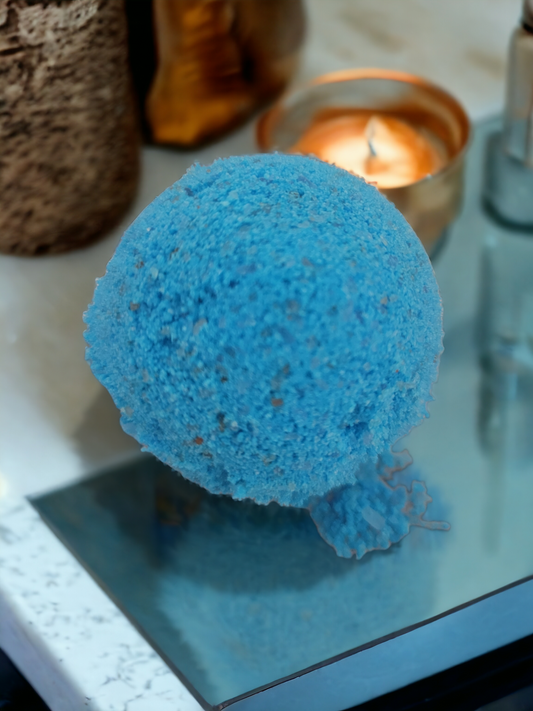 Blue bath bombs