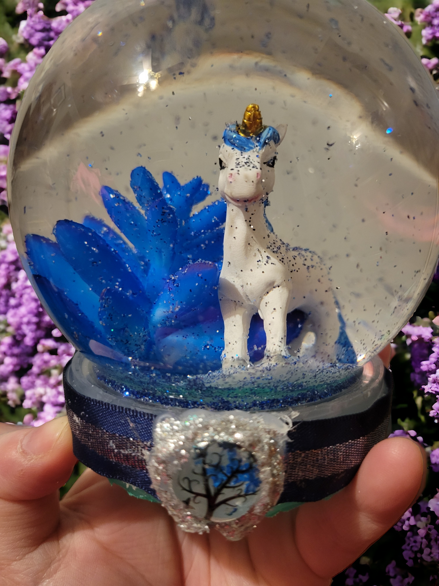 Hand made snow globes