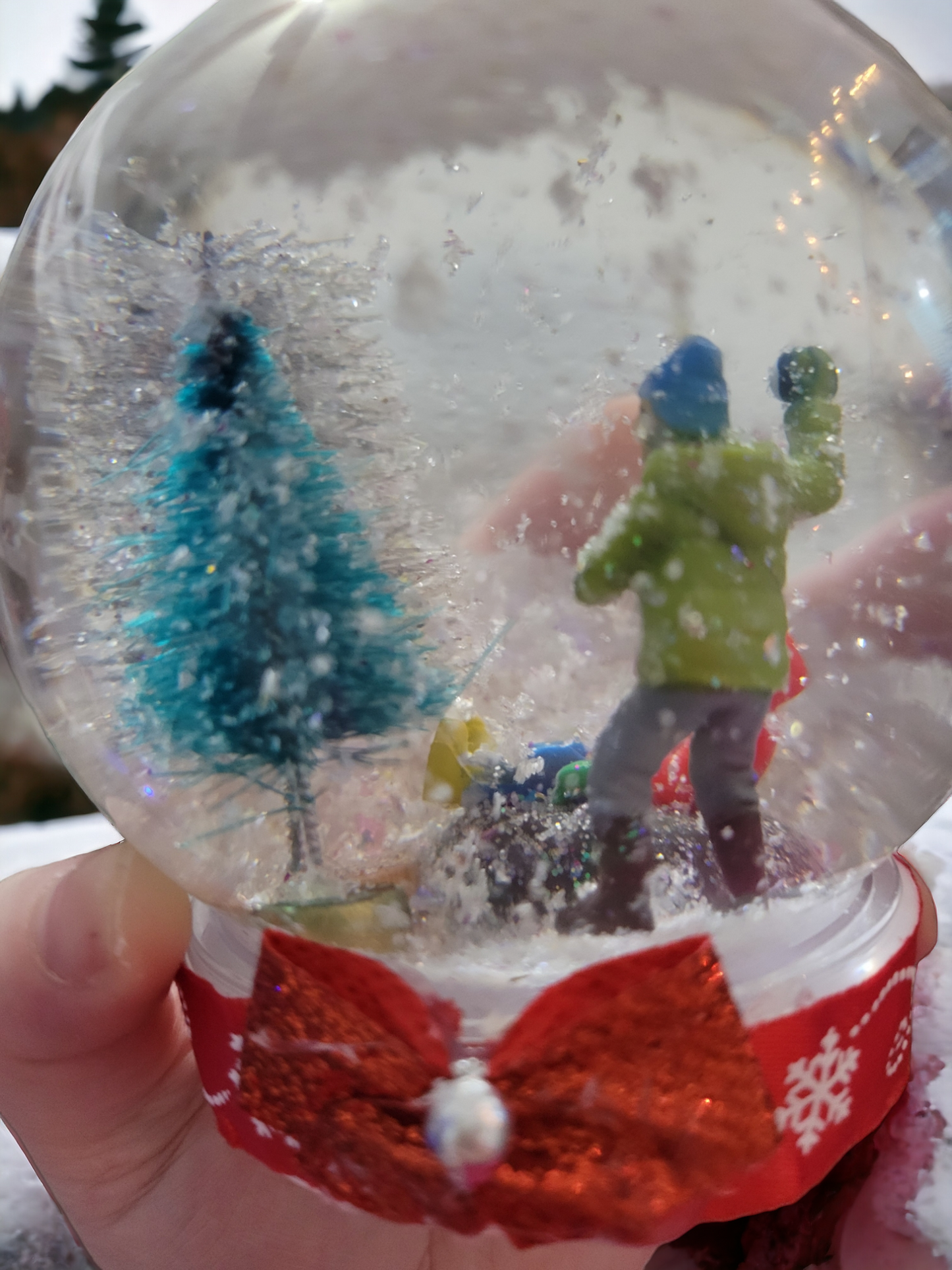 Hand made snow globes