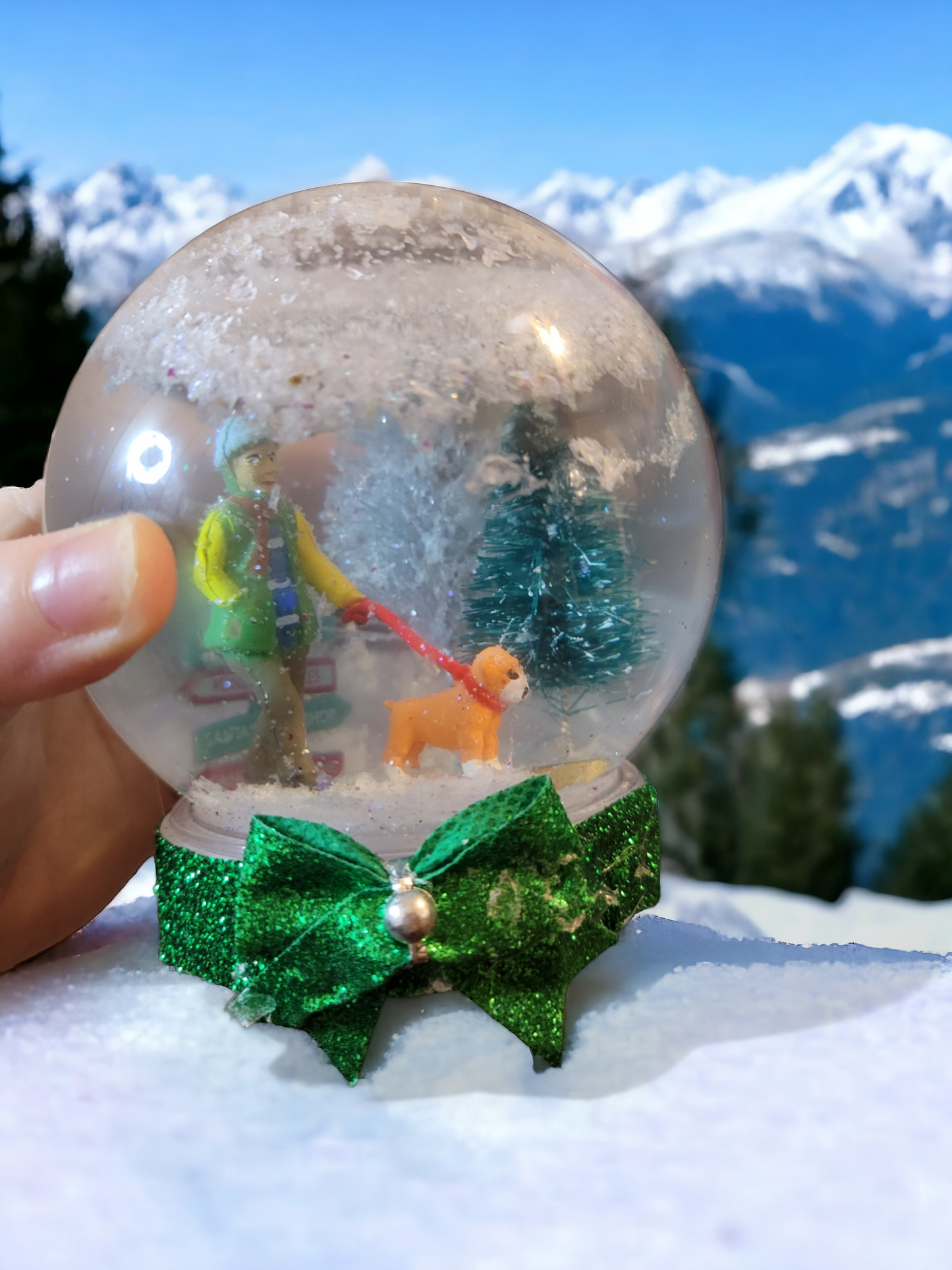 Hand made snow globes