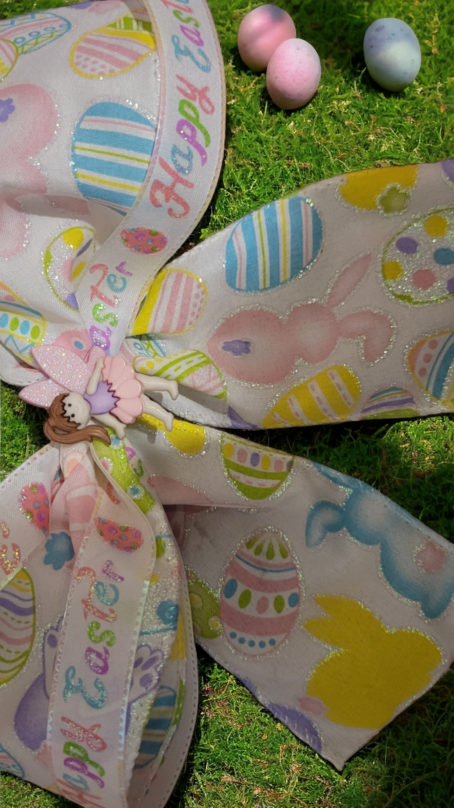 Handmade easter hair bows