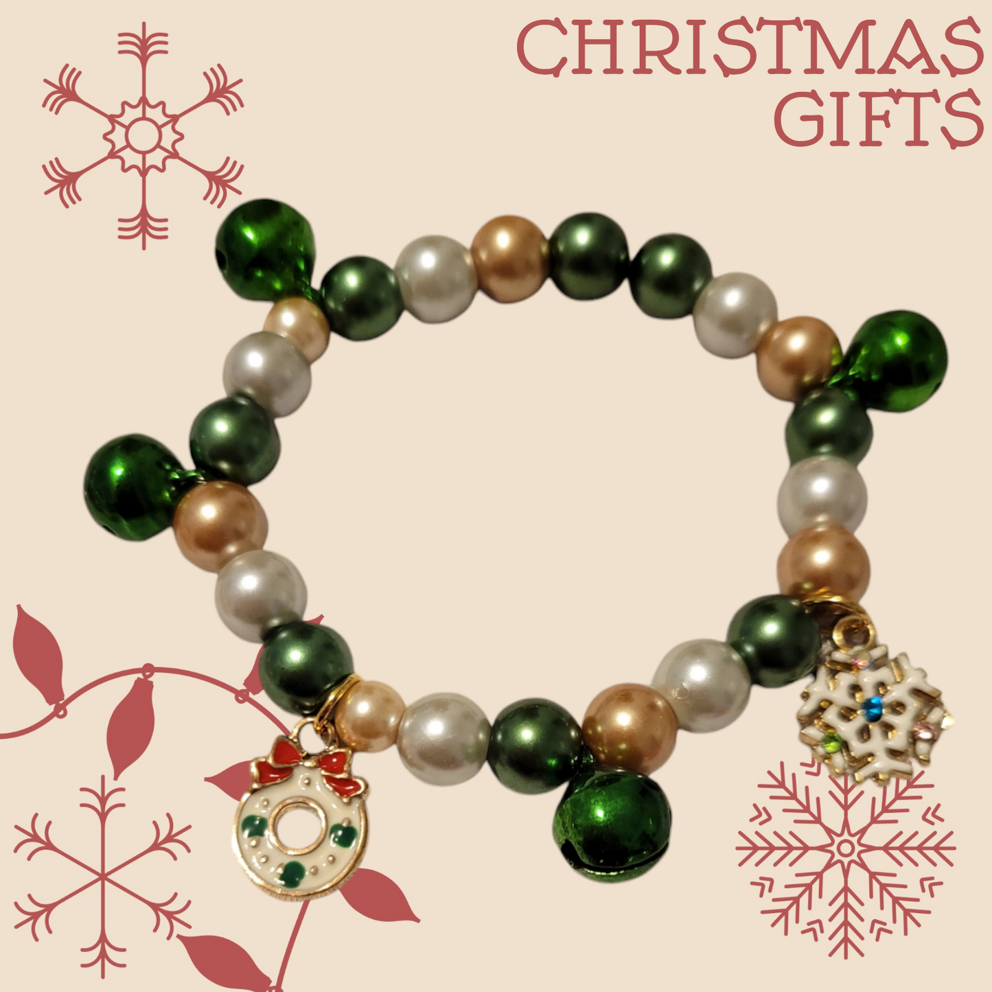 Christmas jingle bell bracelets